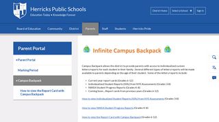 Parent Portal / Campus Backpack - Herricks Public Schools