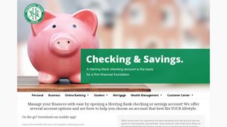 Checking Account Information - Herring Bank
