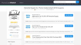 25% Off Herschel Supply Co. Promo Codes | Top 2019 Coupons ...