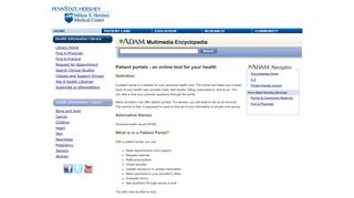 Multimedia Encyclopedia - Penn State Hershey Medical Center ...