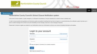 Hertfordshire County Council - Schools - Login to your account