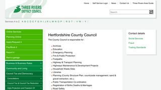 Hertfordshire County Council - Three Rivers District Council