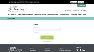 Log in | Herts for Learning