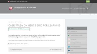Case study on Herts Grid for Learning | Sandringham School My ...