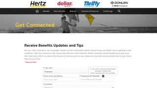 Get Connected - Hertz Employee Benefits