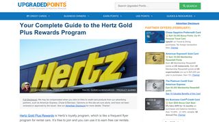 Your Complete Guide To The Hertz Gold Plus Rewards Program [2018]