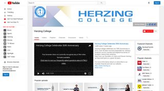 Herzing College - YouTube