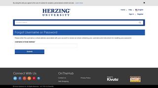 Forgot Username or Password | Herzing University | Academic ...