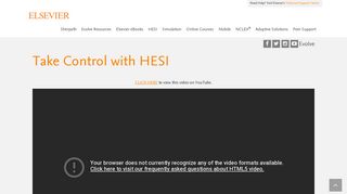 Elsevier Student Life | Video | Take Control with HESI
