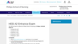 Hesi A2 Entrance Exam | Mount Sinai - New York