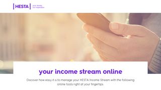Your income stream online - Hesta