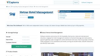 Hetras Hotel Management Reviews and Pricing - 2019 - Capterra