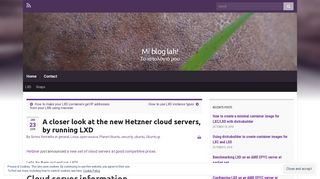 A closer look at the new Hetzner cloud servers, by running LXD – Mi ...