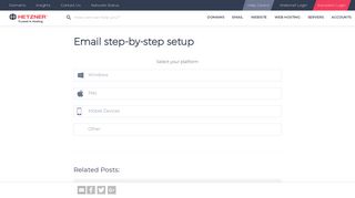Email step-by-step setup - Hetzner Help Centre