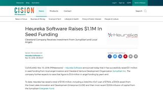 Heureka Software Raises $1.1M In Seed Funding - PR Newswire