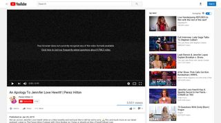 An Apology To Jennifer Love Hewitt! | Perez Hilton - YouTube