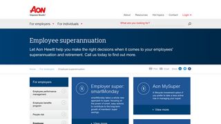 Employee superannuation and retirement | Aon Hewitt Australia