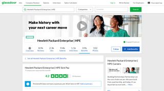 Hewlett Packard Enterprise | HPE Employee Benefit: Sick Pay ...