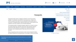 Hexapods - Physik Instrumente