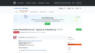 www.hexonline.co.uk - layout is messed up · Issue #5368 ... - GitHub