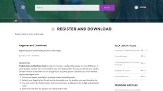 Register and Download - HeyWire Community
