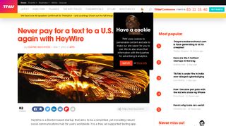 Never pay for a text to a U.S. number again with HeyWire - TNW