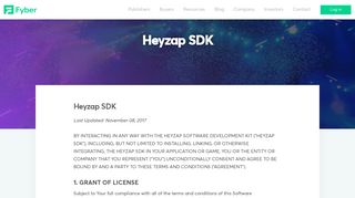 Heyzap SDK - Fyber