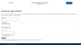 Account Login Search | HFC Portal