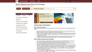 Online Classes from Henry Ford College - Ed2Go