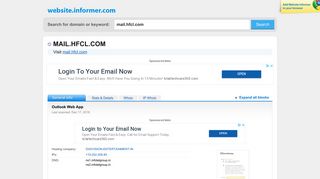 mail.hfcl.com at WI. Outlook Web App - Website Informer