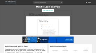 Mail Hfcl. Outlook Web App - Popular Website Reviews