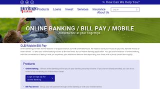 OLB/Mobile/Bill Pay | Heritage Federal Credit Union