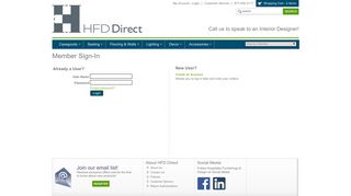 HFD Direct : Member Login
