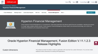 Hyperion Financial Management - Oracle