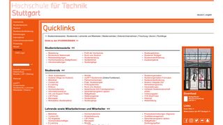Quicklinks - HFT Stuttgart