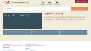 Cooperative Purchasing - Houston-Galveston Area Council (H-GAC)