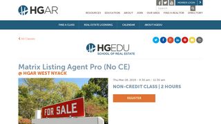 Hudson Gateway Association of REALTORS | Matrix Listing Agent Pro