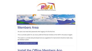 HGFA Members Area