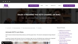 HGTV Com Roku | Easy Steps To Activate HGTV On Roku
