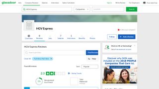 HGV Express Reviews | Glassdoor