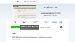 Hhin.hmsa.com website. Login.