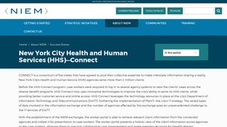 New York City Health and Human Services (HHS)—Connect | NIEM ...