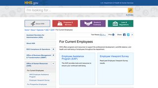 For Current Employees | HHS.gov