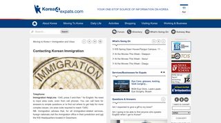 Contacting Korean Immigration - South-Korea - korea4expats