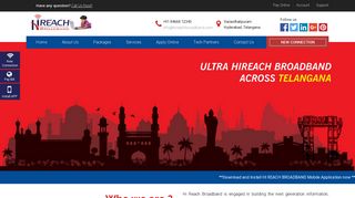 Hireach Broadband |High speed internet service provider in India