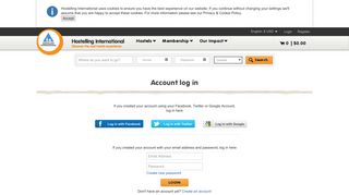Account log in - Hostels Worldwide - Hostelling International