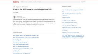 What is the difference between Tagged and hi5? - Quora