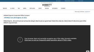 Hibbett Sports Corporate Office Careers: Careers Center
