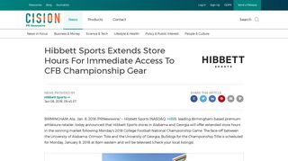 Hibbett Sports Extends Store Hours For Immediate Access To CFB ...