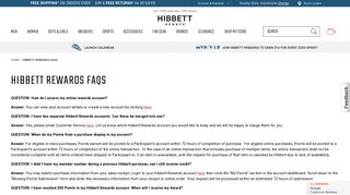 Hibbett Rewards FAQs - Hibbett Sports
